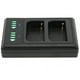 thumbnail image 3 of Asiento de carga Cargador rápido doble Pantalla LCD para batería de cámara NP‑F550/FM50/FM500H, 3 of 8