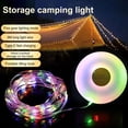 thumbnail image 1 of LED Camping Light with Hook Tent Ambiance Light String (8m) Portable Rechargeable Camp Light String Waterproof Lantern String Lights, 1 of 7