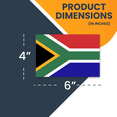 thumbnail image 2 of Magnet Me Up South Africa South African Flag Vinyl Automotive Magnet Decal, 4x6 Inches, 2 of 7