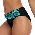 thumbnail image 4 of Gibobby Bikini para mujer Pantalones cortos de baño para mujer Pantalones cortos de traje de baño de cintura alta con estampado étnico informal Pantalone(Azul claro,G), 4 of 5