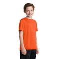 thumbnail image 4 of Sport-Tek Youth Heather Contender Tee-M (Deep Orange Heather), 4 of 6
