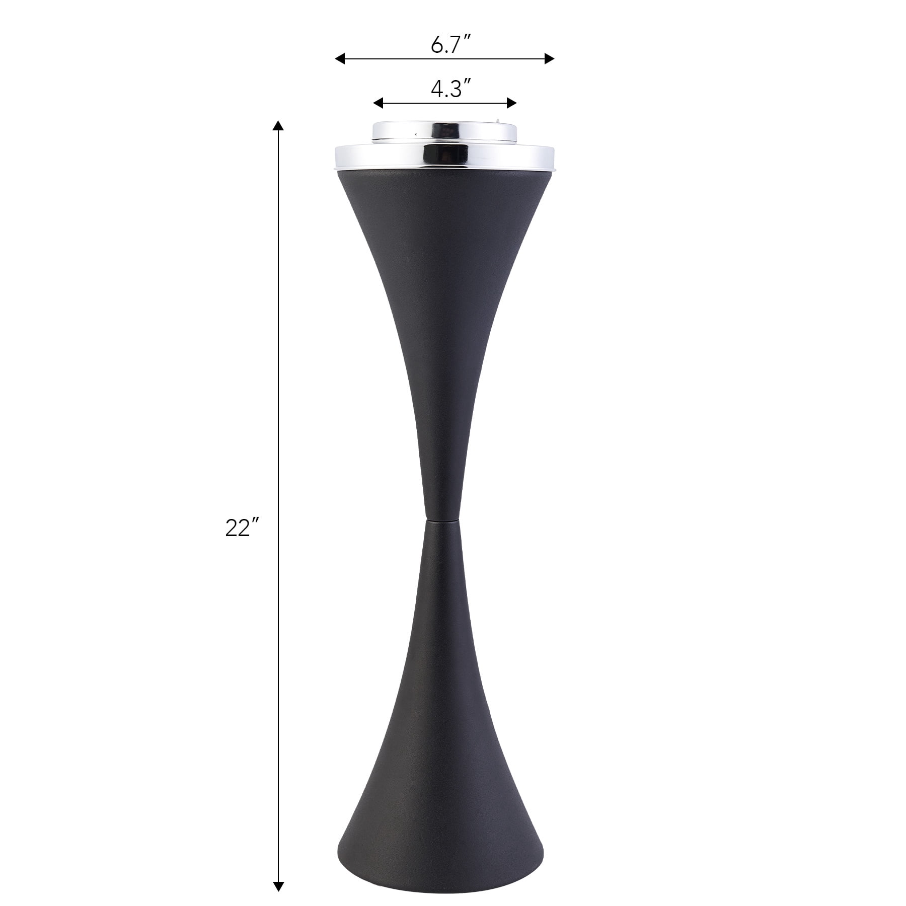 Standing Ashtray with Lid, Metal Pedestal Cigarette and Cigar Ashtray
