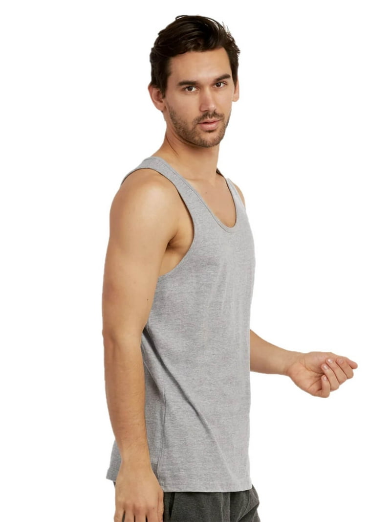 トップス ULTERIOR 26SS TANKTOP GRAY SIZE4 Men's 100% Cotton Heavyweight Tank Top, Heather Grey S, 1 Pack