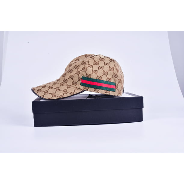 Gucci Unisex women Men Khaki Adjustable Hat Monogram - Walmart.com