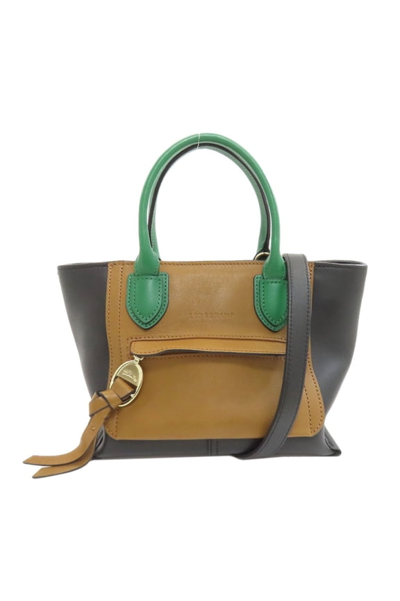 Pre-Owned Longchamp Mailbox 2-Way Handbag, Leather, Women's