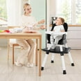 thumbnail image 2 of Costway  8-in-1 Baby High Chair Convertible Dining Booster Seat w/ Removable Tray Black, 2 of 9