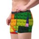 thumbnail image 2 of Balery Colorful Building Blocks Calzoncillos bóxer para hombre, ropa interior de algodón suave y transpirable con cinturilla de nailon-X-Large, 2 of 5