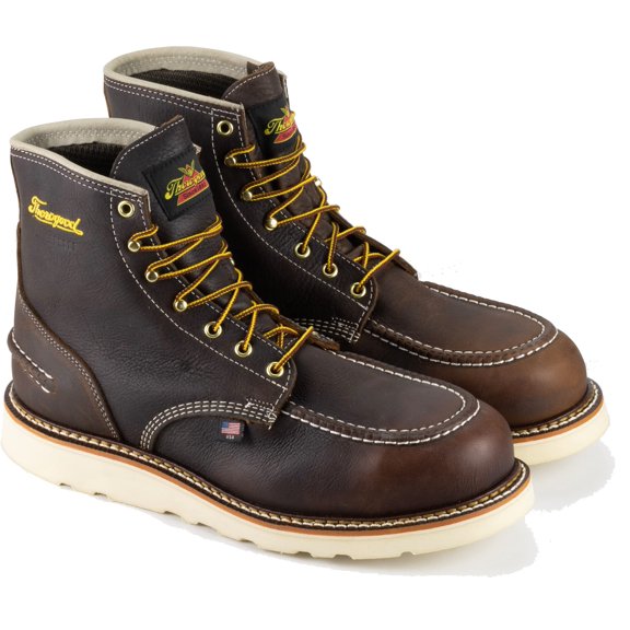 Botas de trabajo Thorogood serie 1957, impermeables, con punta de acero, para hombre