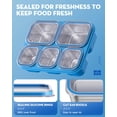 thumbnail image 4 of Caja Bento BiuLeon de Acero Inoxidable con 5 Compartimentos Herméticos 1015 ml, 4 of 7