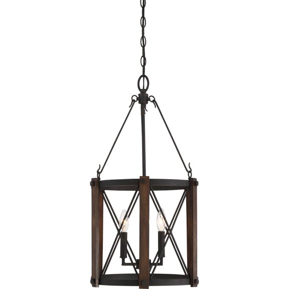 Quoizel BRO5203MK Baron Foyer Piece in Marcado Black