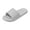 Gray, variant on Coffee Slippers for Men Thick Sole Indoor Bathroom Shoes Eva Material Striped Design Non Slip Odor Resistant Size 9-9.5