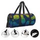 thumbnail image 3 of Fotbe Abstract Bright Pineapple Fruit Retro Bolsa Deportiva de Lona Plegable con Estampado, Bolsa de Gimnasio con Bolsillo Seco/Húmedo, Bolsa de Viaje Ultraligera de Gran Capacidad, 3 of 6