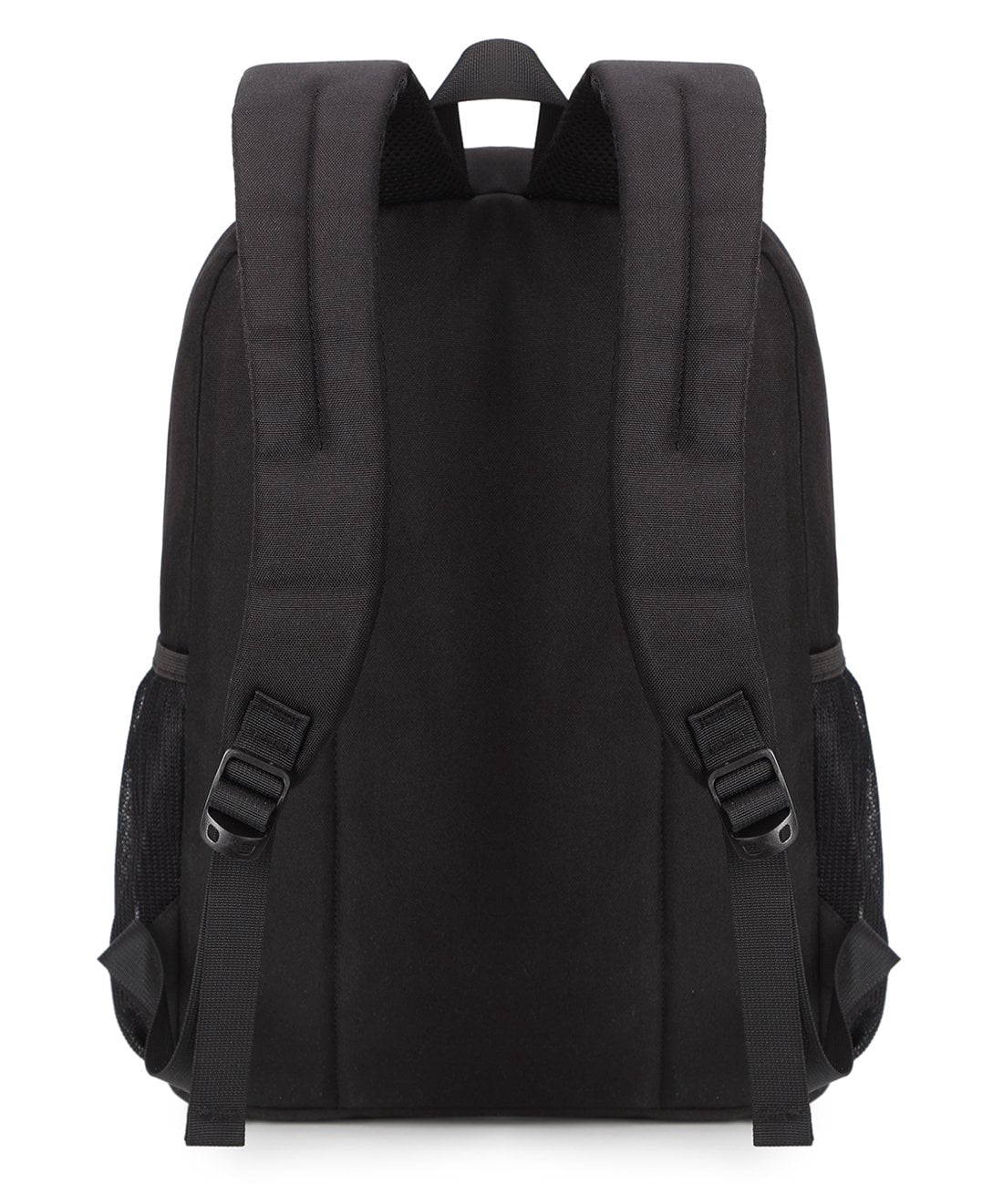 School Backpack for Men Women, Adults Waterproof Travel Bags, 15.6 inch Laptop Backpack, Teenage Lightweight Rucksack, Work Daypack, Black