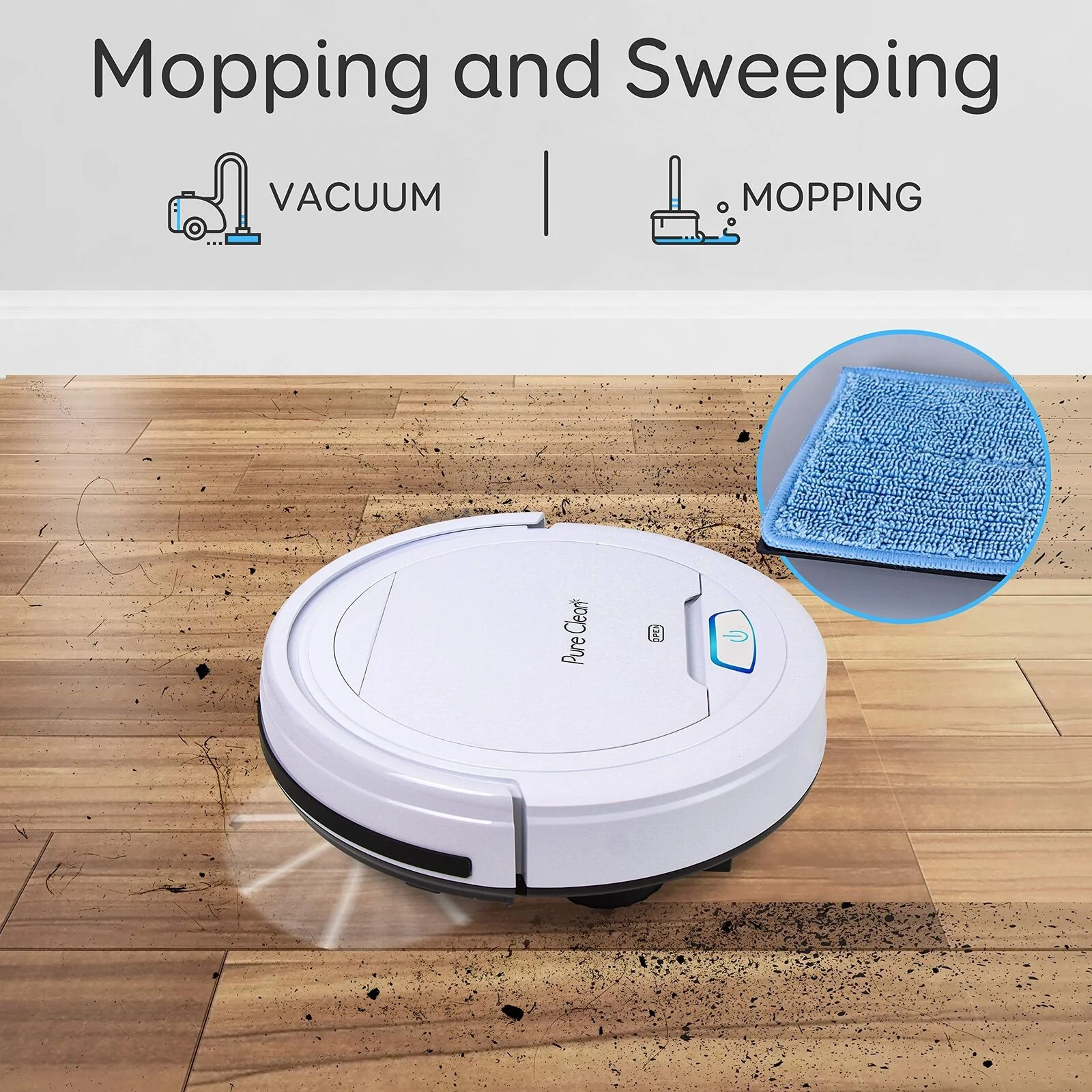 Pyle PureClean Smart Automatic Robot Vacuum Powerful Home Cleaning System, White - image 2 of 9