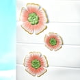 thumbnail image 5 of Tropical Home Decor - Pink Metal Wall Flowers, 5 of 10