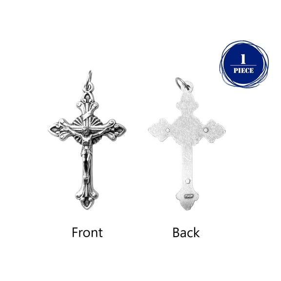 Flared Sunburst Crucifix 1.7"