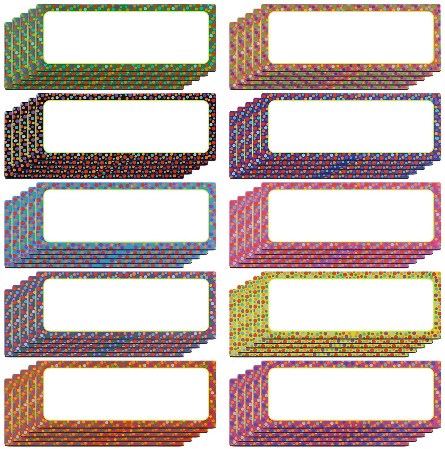 50 Pieces Dry Erase Labels Flexible Whiteboard Labels