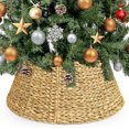 thumbnail image 1 of 27in Christmas Tree Collar, Hand-Woven Natural Wicker Christmas Tree Basket Base Beautiful Christmas Tree Base Cover for Christmas Decoration, 1 of 8