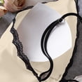 thumbnail image 4 of Sleepwear Dress for Women Women's Lace Trim Nightgown Spaghetti Strap V-Neck Bowknot Slip Sleep Dress Summer Lightweight Nightdress with Built in Bras Yellow M, 4 of 6