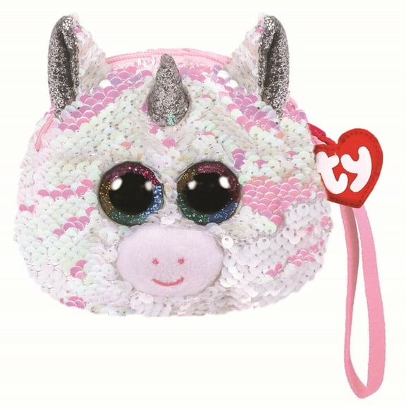 Diamond Unicorn Ty Sequin Wristlet Coin Purse Beanie Boos Fashion Plush figure 5
