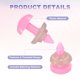 thumbnail image 3 of 100set 14mm Narices de Seguridad Triangulares Grandes de Plástico Rosa con Arandela para Manualidades de Muñecas de Peluche, 3 of 7