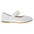 thumbnail image 2 of Kensie Girl Little Kids Ballerina Flats, Solid White Patent, 13, 2 of 7