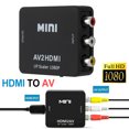 thumbnail image 3 of Adaptador de escalador compatible con AV a HDMI Convertidor de video compuesto HD Compatible con RCA a HDMI (negro) Likrtyny Accesorios electrónicos, 3 of 6