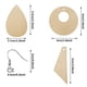 thumbnail image 2 of Juego de artesanía de pendientes de madera Piezas de madera Anillos de salto Kit de ganchos para pendientes Fabricación de joyas Artesanía Accesorios de bricolaje Noticed HA7567-00B, 2 of 6