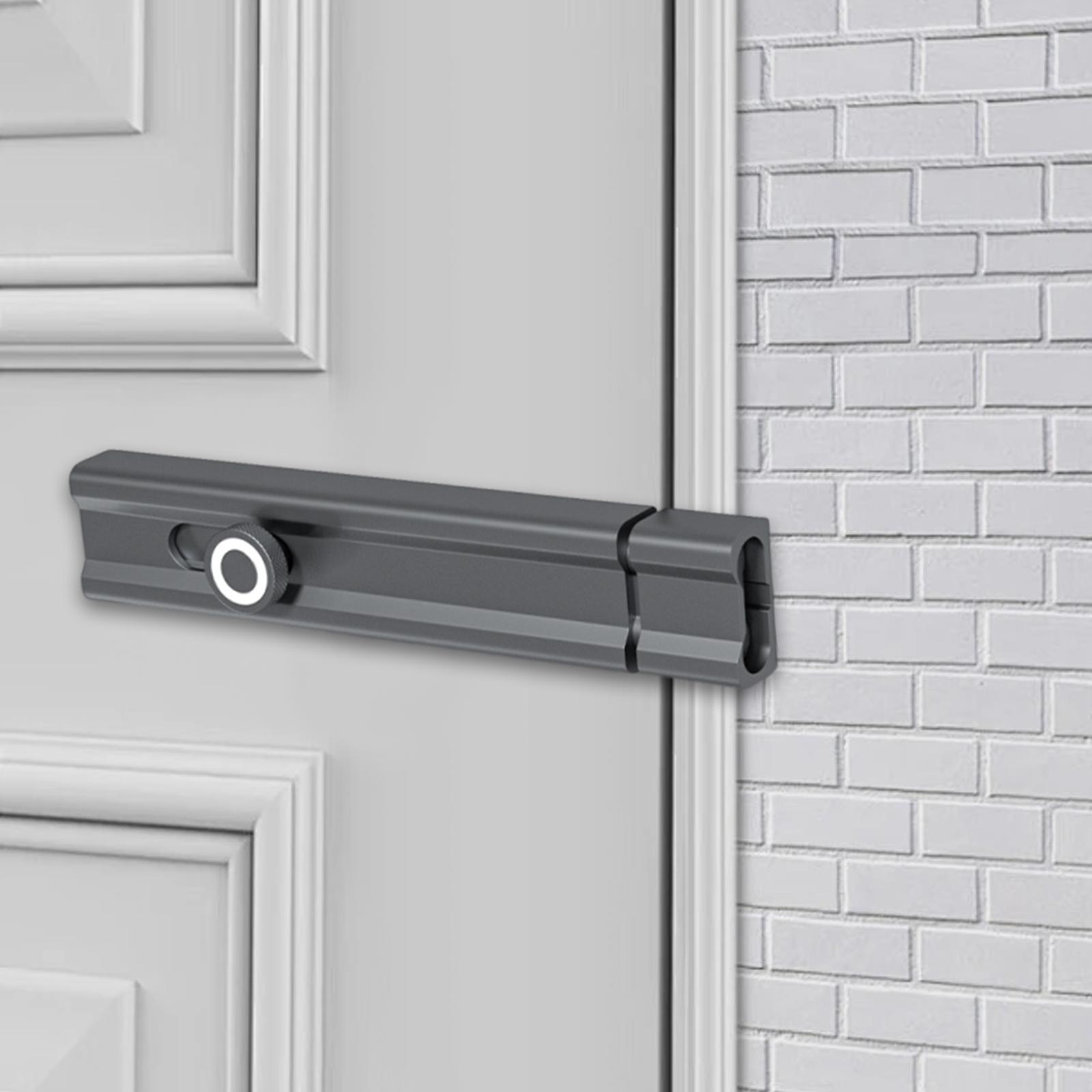 Slide Bolt Door Latch Barrel Bolt Lock Self Adhesive Aluminum Alloy Secure Fit for Home Office Bedroom Doors