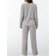 thumbnail image 5 of Conjuntos de Dos Piezas para Mujer, Suéter de Cuello Henley de Otoño, Chándal A Juego, Pijamas Cómodos con Bolsillos Gris L, 5 of 7