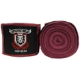 thumbnail image 3 of amber fight gear elastic thick hand wraps, maroon, 180", 3 of 8