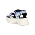 thumbnail image 3 of Women Hologram Snap Buckle Clasp Open Toe Flatform Sneaker Sandal 18828, 3 of 6