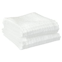 RITZ Royale Collection 100% Combed Terry Cotton, Oversized Kitchen Towel Set, 2-Pack, Solid, White