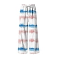 thumbnail image 4 of Qingpeng Womens Summer Palazzo Pants Printed Flowy Beach Wide Leg Casual Pants Trousers with Pockets for Daily Wear, 4 of 5