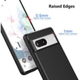 thumbnail image 4 of Case for Google Pixel 7 (Not for 7 Pro) 6.3 Inches, Thin TPU Silicone Cover Soft Interior Slim Fit Flexible Phone Case for Pixel 7 2022- Black, 4 of 13