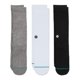 thumbnail image 1 of Calcetines Stance Crew Icon [paquete de 3] para hombre y mujer (tamaño grande), 1 of 7