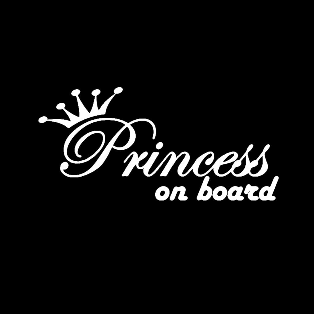 Personalised Prince & Princess Baby/ child on Board Car Window Sign Prince/ss 