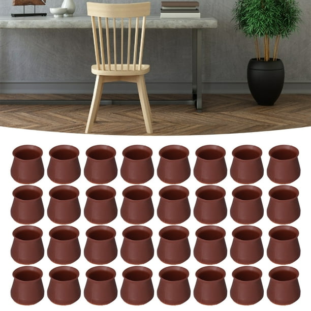 Cergrey Furniture Leg Caps 32PCS Chair Leg Protectors Non Slip Scratch Resistant Round Silicone Furniture Leg Pads Covers Accessory Chair Leg Protector Walmart