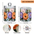 thumbnail image 5 of Yayeee 2 Pack Qtip Holder Bathroom Cotton Swab Canister with Lid Clear Dispenser Set, Bright Flowers, 5 of 6