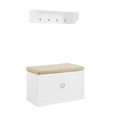 thumbnail image 1 of Crosley Furniture KF31013WH Ensemble Banc & Étagère Harper - Blanc - 2 Pcs, 1 of 1