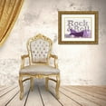 thumbnail image 3 of Stimson, Diane 24x19 Gold Ornate Wood Framed with Double Matting Museum Art Print Titled - Purple Rock And Roll, 3 of 4
