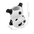 thumbnail image 2 of OULII Cute Brush Holder 1Pcs Multi Color Ceramic Teeth Cleaning Storage for Kids and Adults, 2 of 8
