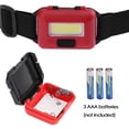 thumbnail image 3 of Paquete de 4 linternas LED para faros delanteros para adultos y niños, luz de inundación COB, lámpara de cabeza ultrabrillante, 3 of 6