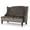 Grey, variant on Grey Velvet Loveseat Sofa, Diamond Button Tufted Upholstered Settee with Turned Wood Legs, Modern Glam 2-Seater Small Couch for Living Room Bedroom Entryway