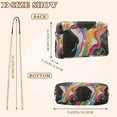 thumbnail image 4 of FORMRS Women Crossbody Purse with Chain Strap Vegan Leather Shoulder Handbag, Colorful Black, 4 of 7