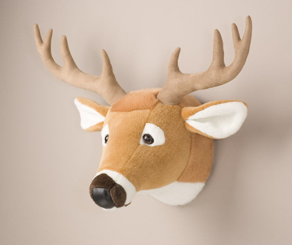 stuffed animal deer head
