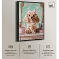 thumbnail image 3 of Cute Doxxie at the Vanity Canvas Cute Pets Art Prints by Art Remedy, Black Frame, 16 x 24, 3 of 7