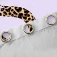 thumbnail image 4 of Manfei Teens Purple Bow Personalized Initial S Curtains Pack of 2 (42x84 Each),Kids Girls Cheetah Print Letter Monogrammed Curtains Blackout,Ultra Soft Home Decor, 4 of 6