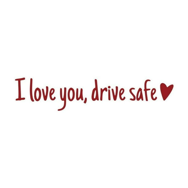 I You Driving Stickers Driving I You con pegatinas con corazón para el retrovisor y las ventanas. Adhesivos de vinilo. Accesorios para el coche y regalos para conductores.