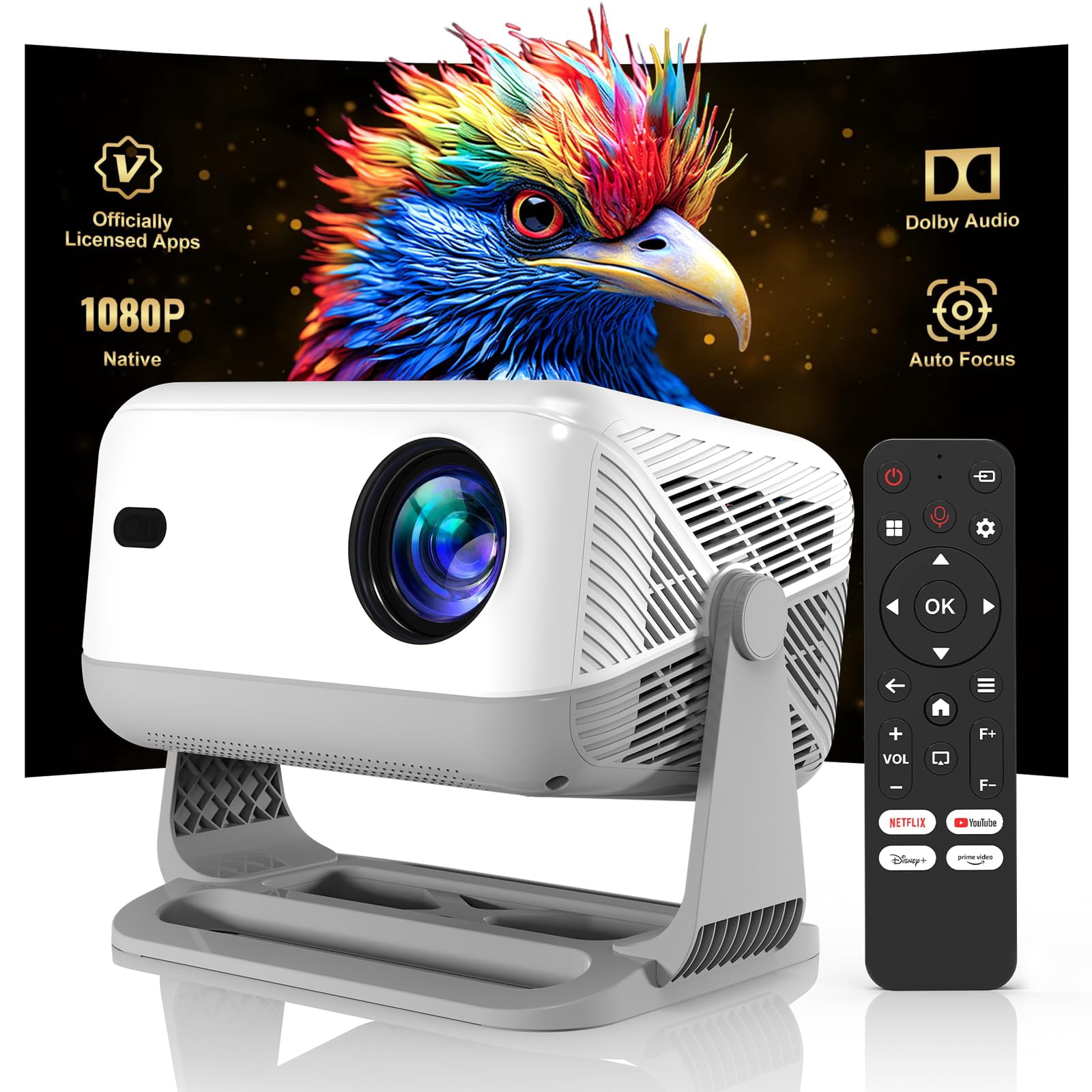 Xgimi Mogo 2 Pro Wi-Fi 5 & Bluetooth 1080p DLP Mini Projector with